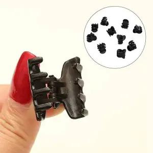 블랙집게형핀 미니헤어핀세트 앞머리고정핀 앞머리핀 고정핀