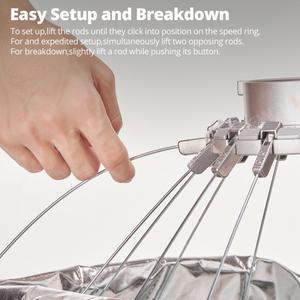 고독스 60CM QR-P60T 120CM 퀵 릴리즈 파라볼릭 딥 박스+허니콤 그리드  촬영호환  플래시