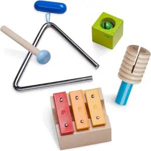 HABA 305922 뮤지컬 사운드 - 트라이앵글 징글벨 블록 미니 메탈로폰과 래틀 다양한 사운드와 간단한