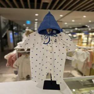 [블루독베이비] 26/SS(블루)스윗애플모자세트우주복(4617004112)출산 임신 간절기 신생아 백일 유아 선물