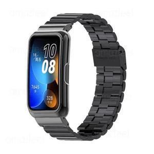 화웨이 밴드 10 9 8 7 6용 메탈 스트랩 + 케이스 보호대, 아너 밴드 7 6용 손목밴드 보호 커버 범퍼