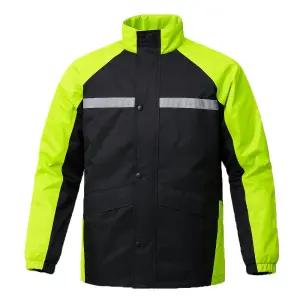 형광 반사 라인 오토바이 우의 상하의 세트 배달 우비 비옷방풍 투피스 고급형 야간 수의 바이크전용 겨울