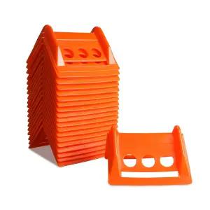 ENJ 20팩 플랫베드 가장자리 보호기 모서리 타이 다운 최대 4인치 스트랩 화물 보호 액세서리 플라스틱