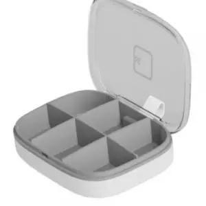 휴대용 보관함 알약 정리통 6칸 여행용 케이스 화이트