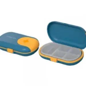 보관 용기 휴대용 소형 알약 통 커팅 기능 블루 케이스