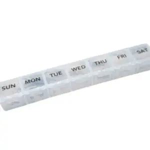 요일별 휴대용 알약 케이스 일주일 보관함 화이트 약정리함