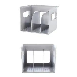 3칸 학생용 책상 책꽂이 북앤드 28.6x21cm 1개 그레이정리함 이동식 수납 서랍 사무실 책장 미니