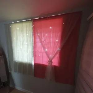 붙이는 스타펀칭 찍찍이 암막커튼 핑크붙이는 창문형 원룸 셀프