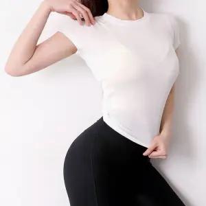 여자 뒷 트임 포인트 가볍고 시원한 스포츠 반팔티필라테스브라탑 나시 요가복 탱크 헬스상의 여성운동 헬