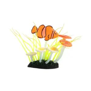 수족관 꾸미기 야광 인조수초 (흰동가리) DK64어항용품 장식품 반사광 수조 관상어