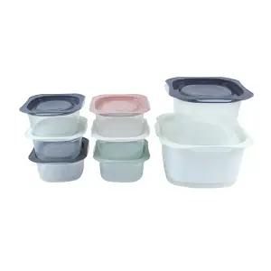 플라스틱 밀폐용기 쿡플러스 점보세트 4호 438301식품보관 밀폐통 다용도 주방정리 반찬 위생밀폐 냉동 도