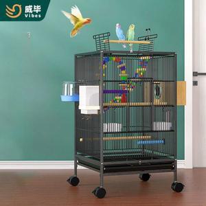 새장 철제 조류 이동식 사진참조) 청소쉬운 거위 바퀴 스텐형 앵무새이동장 바퀴달린