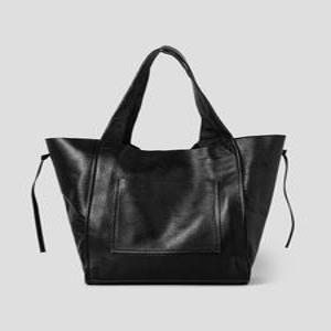 [갤럭시 라이프스타일][갤럭시 라이프스타일] KJORE PROJECT 블랙 레더 토트백 - 블랙 (GC62D2KP15)