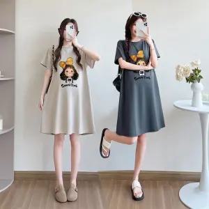 SIS-835 임부드레스 노랑리본소녀편안한 부담없는 세련된실루엣 편한 여성스러운 다양한체형커버 임산부 임