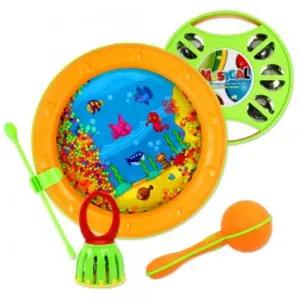 오즈토이 쉐이킹 씨사운드 악기세트 ws207 해저드럼 이커 탬버린 마라카스아기커 아기커 음악놀이완구 감각