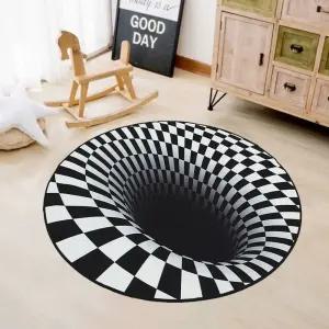 트랩존 3D 입체 착시매(80cm) 릭아트 카페3D 3D펫 3D러그 3D발 발매 펫트