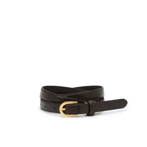 [롯데백화점]질스튜어트 블랙 골드버클 소가죽 슬림 여성벨트 JABE3F112BK