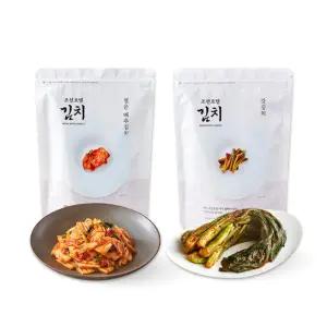 [신세계푸드](온라인) 조선호텔 썰은배추김치 1kg+갓김치 1kg