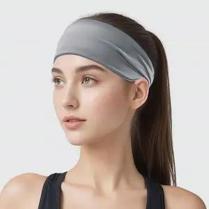 [신세계라이브쇼핑][옷자락] 여자 러닝 요가 헬스 땀흡수 와이드 스포츠 헤어밴드