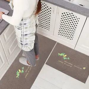 발매트 브라운 주방세트 새 미끄럼방지롱 바닥 현관 고급판 디자인판 롱숏 인테리어 방판