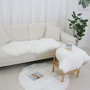 인조 양털 장모 러그 물결 60x90cm 소파 침실 거실 바닥 인테리어