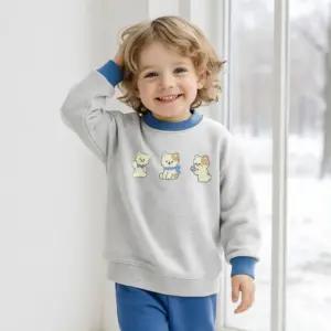 기모크로비세트 유아상하복어린이생활 운동 유아옷 아동 겨울상 등원룩