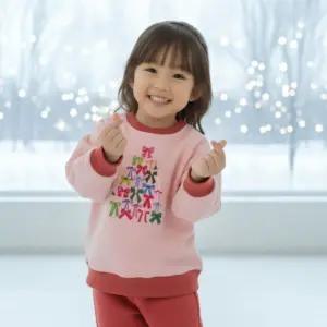 기모징글벨세트 유아상하복어린이생활 운동 유아옷 아동 겨울상 등원룩
