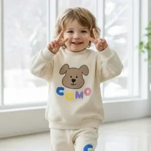 기모크림세트 유아상하복어린이생활 운동 유아옷 아동 겨울상 등원룩