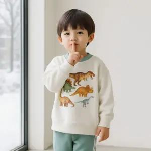 기모쥬라기세트 유아상하복어린이생활 운동 유아옷 아동 겨울상 등원룩