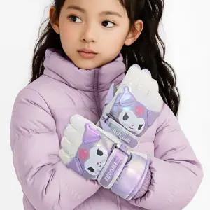 쿠로미 샤인 빅페이스 입체 방한장갑스키 캐릭터 어린이 겨울 손가락 아동 여아