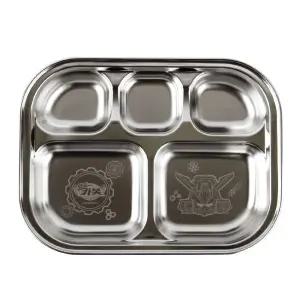 헬로카봇15 5구 스텐식판아동식기 유아 도시락 캐릭터 이유용품