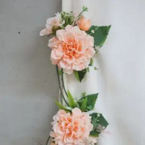 플라워 커튼 집게 2P (핑크 아이보리)인테리어 악세사리 커텐 장식 커텐인 아워