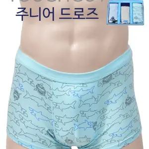 깜찍한 캐릭터 디자인 쾌적한 착용감의 주니어 남드로즈 3매입팬티 사각 아팬티