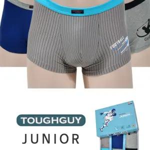 스포티한 디자인 흡습속건 좋은 주니어 면스판 남드로즈 3매입팬티 사각 아팬티