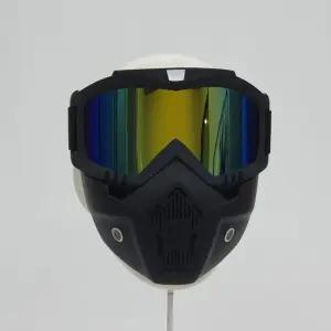 분리형 방풍 고글 마스크 미러골드 바이크 더 딩 스키 라이 스포츠 선글라스 편광 스글라스 자외선차단 자