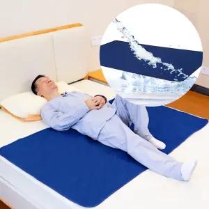 시니어 소변매트 병원 요양원 위생 방수 패드 90X150실버 침대 요실금 이부자리