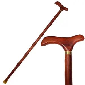 노인용지팡이 홍화리목 원목 고급 딱총 나무 마호가니 어르신 할아버지선물 할머니 용선물 용이