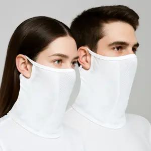 (MASK-SR1 WHITE) K-매쉬 마스크 화이트넥워머 자전거 스포츠 목마스크 야외용 자전거용 라이딩용 다용도