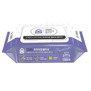 피부 저자극 엠보싱 물티슈 100매 캡형 10개 형티슈 보습 깨끗한 멀티 가정용 고급 리필