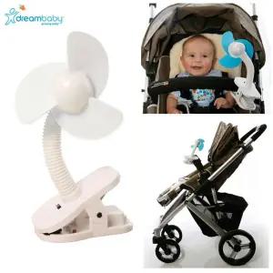 베이비 유모차 선풍기 (화이트)휴대용 미니