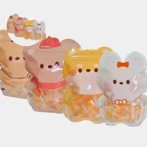 (제스트)어린이집 생일 답례품 지퍼백 4종 동물 구디백 대용량