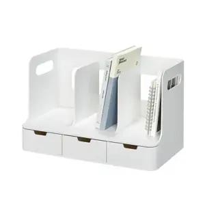 시스맥스)올리오책꽂이(3단 화이트) 책상 데스크 3단 서류 문서 정리함