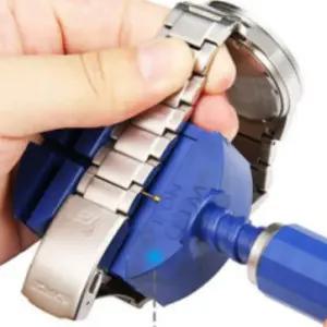 손목 시계줄 배터리 건전지 교체 수리 공구 세트 가죽 메탈 메탈줄이기