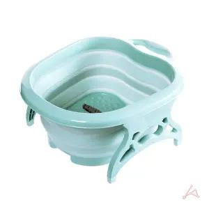 접이식 족욕기 습식 지압 접이식발 욕대야 탕기 소형 파스텔 휴대용 욕기 버블풋 용통 가정용 진동 VG 무탈