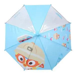 뽀로로 40 캠핑 입체 안전 우산 만화 투명장 어린이 캐릭터 3세 4세 접이식