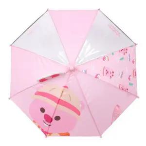 루피 캠핑 입체 안전 우산뽀로로 어린이 캐릭터 3세 4세 투명 접이식