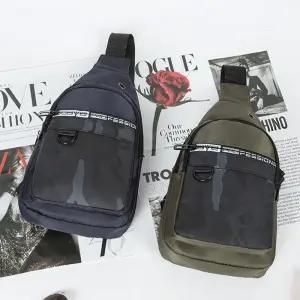 전면 D링 슬링백 외출 보조 가방 어깨 학생 크로스바디 바디 대백 남성 소지품 여행용 용백 스포츠 슬링 크