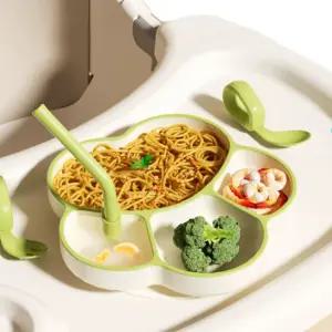 아기 실리콘 흡착식판 유아그릇 식기 간식