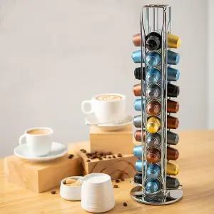 카페 정리함 커피 캡슐 보관함 회전 홀더 거치대 40구디스펜서 용품