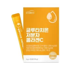 내츄럴플러스 - 에버핏 글루타치온 저분자 콜라겐C 4g x 30포가족 어른 영양제 몸에좋은 스틱 에좋은